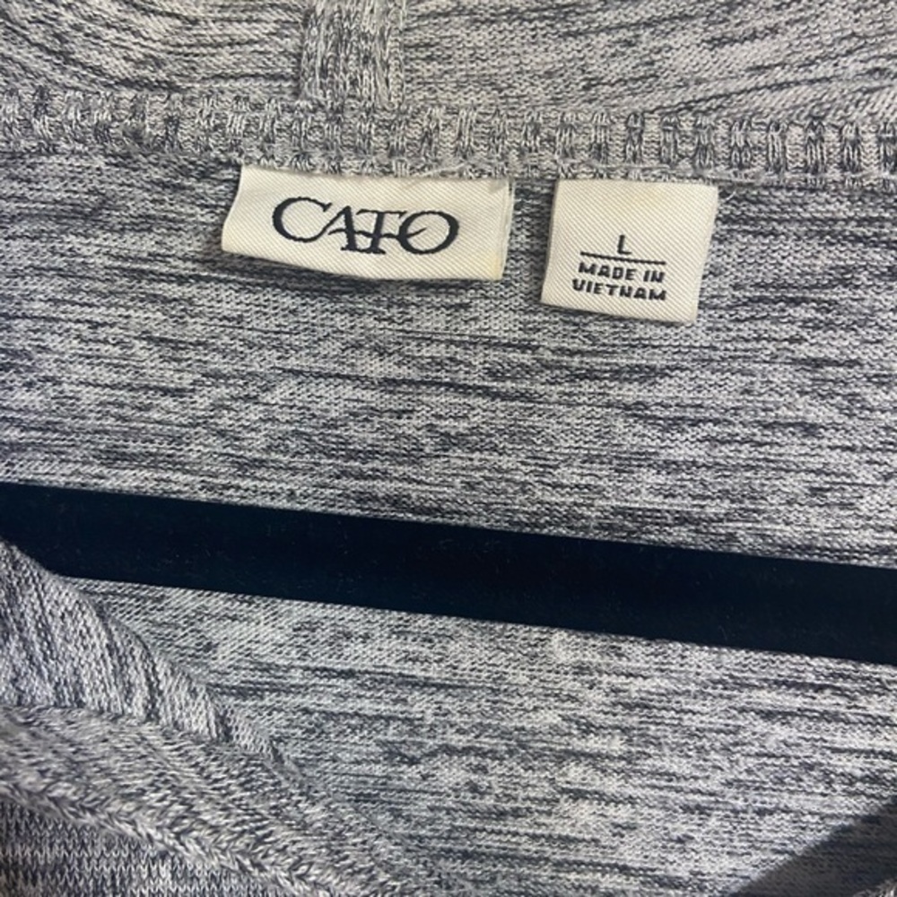 90 degrees gray‎ hoodie with pockets - Picture 3 of 3